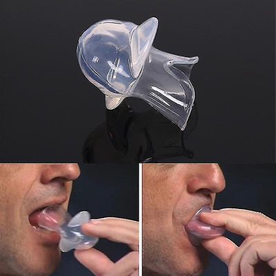 silikon anti snore tunge holder enhet med etui slutte å snorke puste søvn hjelpemiddel verktøy