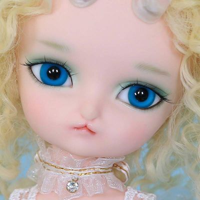 Jiekesen 6mm Doll Eyeballs Round Glass Eyes For Blue Dolls Craft Making