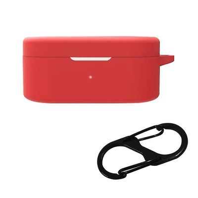 For OnePlus Buds N/Nord Buds Bluetooth-øretelefondeksel Anti-ripetui med anti-tapt spenne Rød/rød Style A