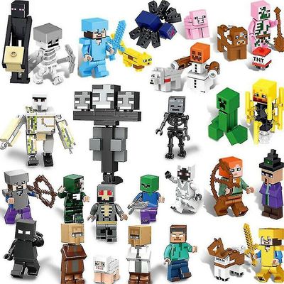 Kryc 29pcs Minecraft Mini Block Leker Action Figurer Brick Toy Kids Gift