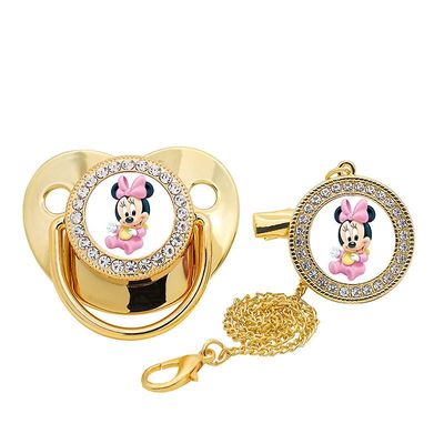 unbrand Mickey Baby sutter smukke bløde silikone holdbare diverse farver Collection sutter til børn Guld M