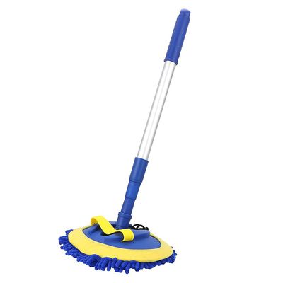 Aoweisia Bilvask Børste Rengøring Tools Moppe Telescoping lang håndtag Bil Chenille Broom Auto Tilbehør A 54*20*20CM