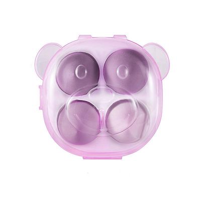 Skønhed Makeup Tools: Bear Beauty Egg Sæt, Pudderkvast, Vand Drop Svamp, Våd og Tør Makeup Egg Magisk lilla afdeling