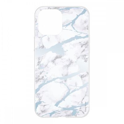 Crazy Kase Sag til iPhone 12 Pro (6,1) Soft Blue Marble Effect