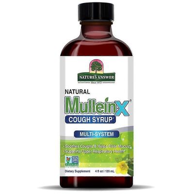 Nature's Answer Luonnon vastaus Luonnollinen Mullein-X yskäsiirappi 120ml (1429)