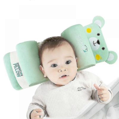 Vastasyntyneen pään muotoilutyyny anti-eksentrinen pää Pillowlatex Gift_y vihreä