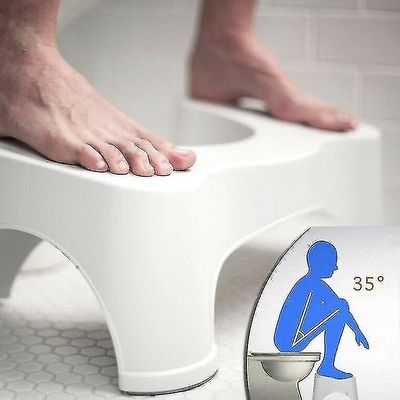 Squatting Toalett Krakk 9 tommers sklisikker Bathroom Step Up Krakk lindrer forstoppelse Oppblåsthet | Justerer tykktarmen for raskere enklere lett...