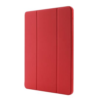 iPad Pro 13 2024 Skin Feel kolminkertainen nahkatabletti Punainen For iPad Pro 13 2024