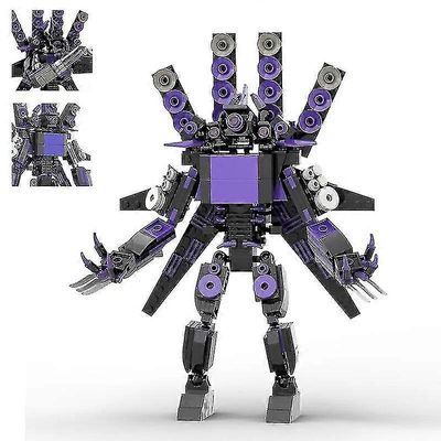 Moc Skibidi WC-hahmot Builing Blocks Camerman Titan Speakerman TVMan tiilet DIY Moddel lelut lapsille Joulu joululahja puu