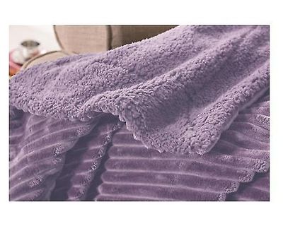Handuo Strøelse Uld Tæppe til sofa og stue mikrofiber sofa tæppe lilla 160*200cm