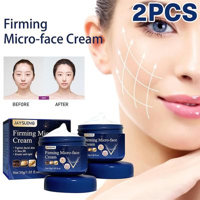 1/2pcs V-formet Face Firming Cream Stramming Facial Skin Lifting Chin Anti-aging Cream 30g