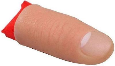 Taikatemppu sormet Väärennetyt sormet Pehmeät peukalonkärjet Lavashow Prop Prank -lelu punaisella silkkiharjoitteluliinalla (3kpl, monivärinen)