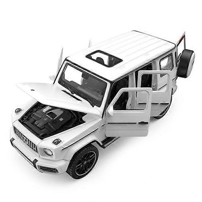 1:32 s G63 G65 SUV Alloy Car Malli Painevalettu metalli Maastoajoneuvot Automalli Simulointi Ääni- ja valokokoelma Lasten lahja Valkoinen