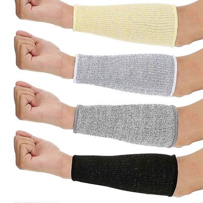 4 Pari leikkausta ja palovammoja kestävät hihat Käsivarren suojaholkit Kyynärvarren suojat ohuille ja mustelmille