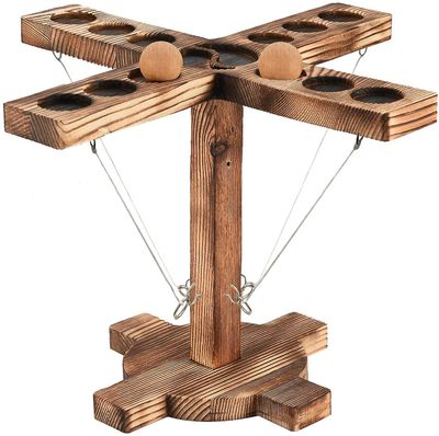 AIR Kroge Ring 7'er spil med Shot Ladder Bundle Håndlavet træ _F-4 mænd at spille