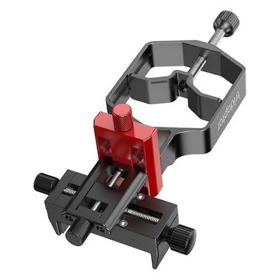 Universaali digiscoping-sovitin puhelin teleskooppiin 3-akselinen pidikekiinnike binokulaariselle monokulaarimikroskoopilliselle puhelinkameralle B...