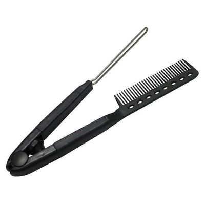 Toyvian 1kpl hiusten suoristusharja kampaamotyökalu suoristusharjatyökalu Musta 23.4x9cm