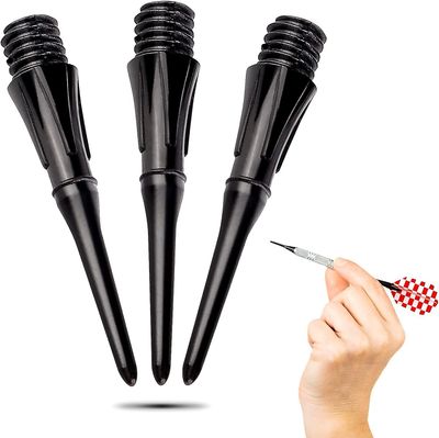 Xymcv 100 stykker plast dart tips til elektroniske dartpile, plast elektronisk dartskive dartpile, nål udskiftning point sæt, 2ba tråd