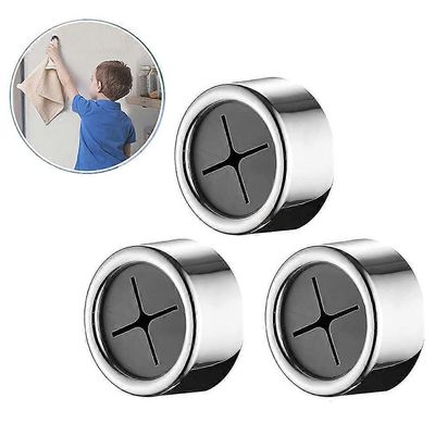 3PCS pyyhepidike pyöreä pyyhekoukku itseliimautuva helppo asennus helppokäyttöinen ABS-materiaali pyyheripustin kylpyhuoneeseen, keittiöön