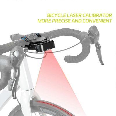 Pyörän ohjaustangon kalibraattori Pyörän työkalun istuimen keskisäätimen mittaustyökalun kohdistusilmaisin Black