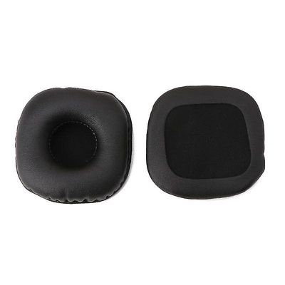 Hörlurar i läder för Marshall Major I Ii Earbud Öronsnäcka Skumkudde Svart