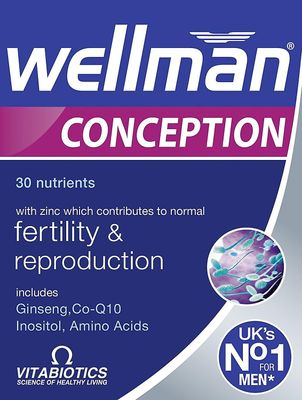 Wellman Vitabiotics Conception 30x tablettia Lisääntyminen Hedelmällisyys 3 kpl Pakkaukset 2 kpl