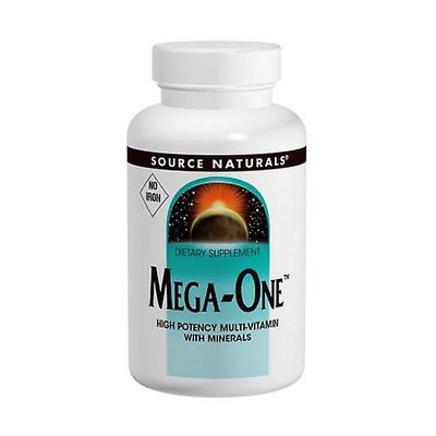 Source Naturals Lähde Naturals Mega-One No Iron, 90 välilehteä (pakkaus 1)