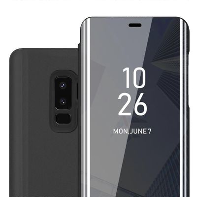 Samsung Galaxy S9 PLUS suojakotelo - Smartview-muotoilu peilillä TURMALIINI MUSTA