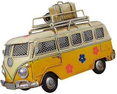 Kreativ jern piggy bank vintage bus form mønt boks Niuniu