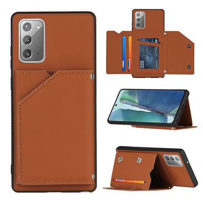 Gangxun Sag til Samsung Galaxy Note 20 Vintage Cuir Cover Læderetui Kofanger - Marron