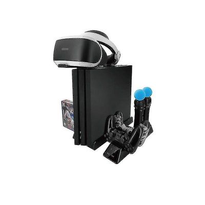 kompatibel med ps4 slank / pro / vr multi-funksjon hengende brakett vifte kjøling base brakett håndtak holder lader diskholder kompatibel med ps4, ...