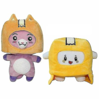 Lankybox Boxy + Foxy + Rocky +puu Muhkea pehmeä täytetty lelulapsipeli Figu
