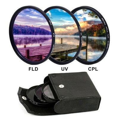 Farfi Professional Uv Cpl Polarizer Fld valokuvaussuodatinsarja järjestelmäkameralle 55mm