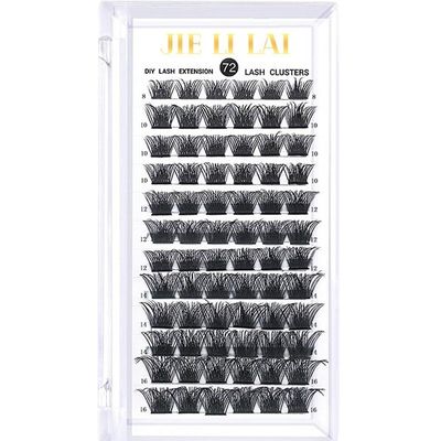 Lash Clusters 72 stk Cluster vipper Natural Look DIY Lash Extension vipper Øyenvippe klynger Thin Band &; Soft