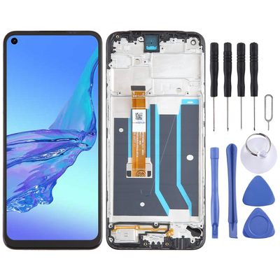 LCD + kosketusnäyttö kehyksellä OPPO A53s 4G: lle