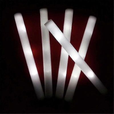 60kpl Stick Glow Sticks Rgb Led Glow Foam Stick Glow Sticks Dark Light For Party-Good 60kpl valkoinen