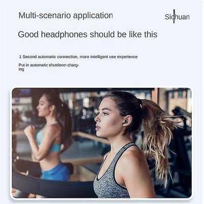 W30 Bluetooth-headset Tws Mini trådlöst headset Touch Digital Sports Headset Vit