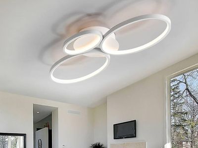 Schuller Lighting Sios Integreret LED 3 Lys Flush Loft Lys Hvid