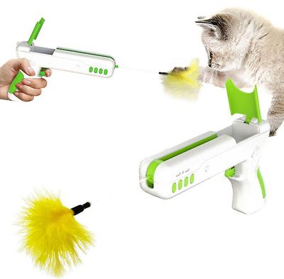 Handuo Kat lindrer bekymringer og træthed, Funny Cat Gun Legetøj grøn