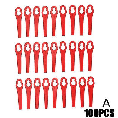 100 kpl vaihtotrimmeri Einhell muovinen puutarha nurmikko puutarha pitsileikkuri ruoho einhell puutarhanhoito Punainen