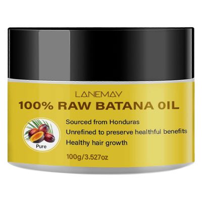 Raaka batanaöljy, luomu raaka honduraslainen öljy hiusten kasvuun - 100 % puhdasta ja luonnollista hiusten kasvuöljyä paksummille ja vahvemmille hi...