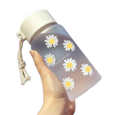 500 ml Little Daisy Matte vandflasker med bærbare reb rejse vandkop juicing flasker