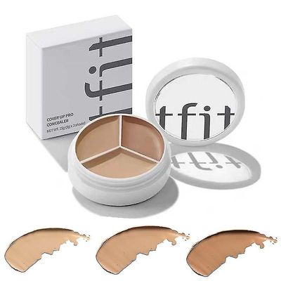 Set Sail 3 I 1 15g Tfit Concealer, trefarget concealer av deksler akne markerer mørke sirkler, naturlig lysere hudtonen, dekker mørke flekker, mark...