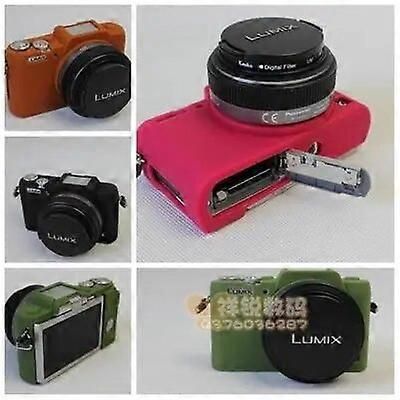 Redkid Pehmeä silikoni kumikamera suojaava rungon kansikotelo ihokameran kotelo laukku Panasonic GF8 GF7 GF10 peilitön järjestelmäkamera GF8 GF7 pu...