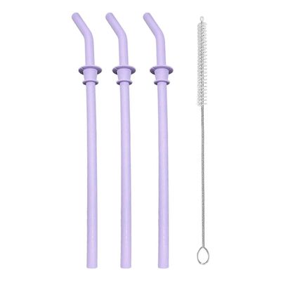 3kpl oljenvaihtosarja vesipullolle Juomalasin pitkä puhdistusharja BPA-vapaa elintarvikelaatuinen olki hydropullon matkamukille Violetti