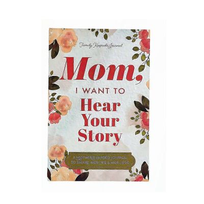 Äiti, haluan kuulla tarinasi, äitien opastetun päiväkirjan jakamaan elämäntarinansa, muistokirjan täytettäväksi äidille, lahjoja äidille Daughtelta...