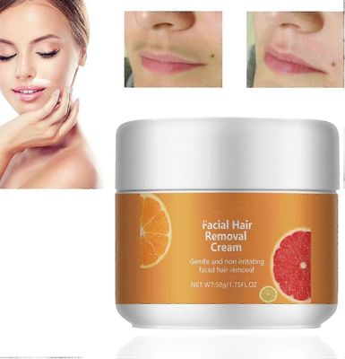 Kasvojen karvanpoistovoide, 50g hellävarainen ylähuulten karvanpoistovoide naisille, rauhoittava karvanpoistovoide kasvojen vartalolle 1 kpl