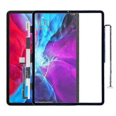 iPad Pro 12.9 tuuman 4. sukupolven A2069 A2229 A2232 A2233 korvaava kosketusnäytön digitointipaneeli musta