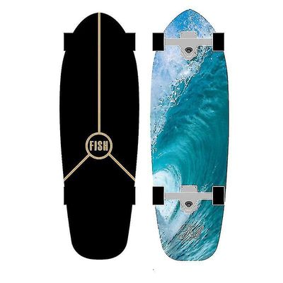 Land Surfboard, P7 Bracket Firehjulet, Scooter Professional Brush Street Longboard Surfskate