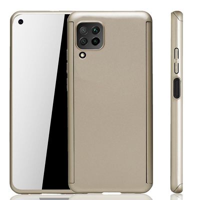 König Taske Mobiltelefonbeskytter til Huawei P40 Lite Fuld Case Cover Screen Protector Kofanger Guld